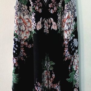Floral Black Dress